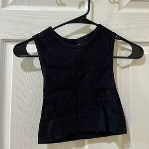 Garage Black Ribbed Tank Top